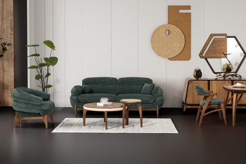 Mustang Koltuk Takımı, Yeşil İndirimli Mobilya