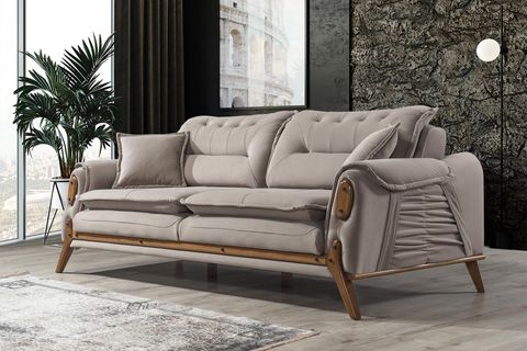 Açelya Koltuk Takımı, Krem İndirimli Mobilya