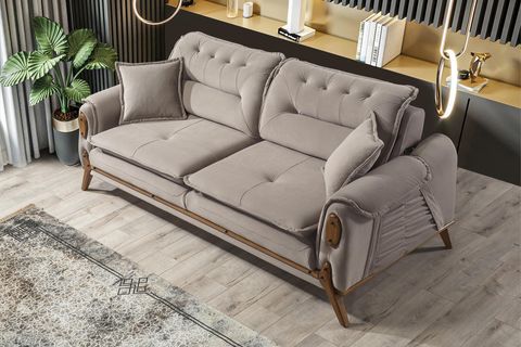 Açelya Koltuk Takımı, Krem İndirimli Mobilya