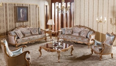 Lüks Alise Klasik Koltuk Takımı İndirimli Mobilya