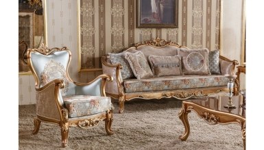 Lüks Alise Klasik Koltuk Takımı İndirimli Mobilya