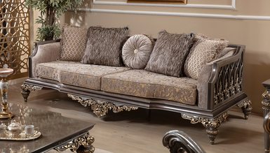 Lüks Oskar Klasik Koltuk Takımı İndirimli Mobilya