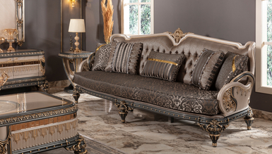 Lüks Almina Klasik Koltuk Takımı İndirimli Mobilya