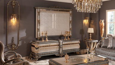 Lüks Almina Klasik Koltuk Takımı İndirimli Mobilya