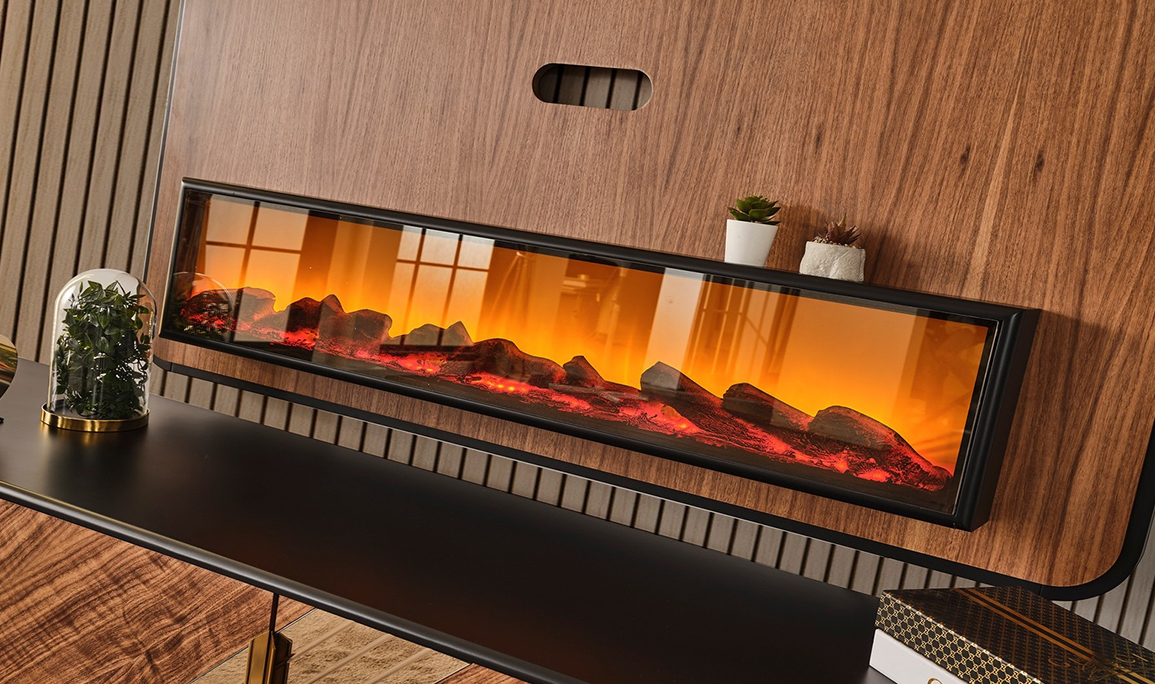 Godiva Şömineli Tv Ünitesi